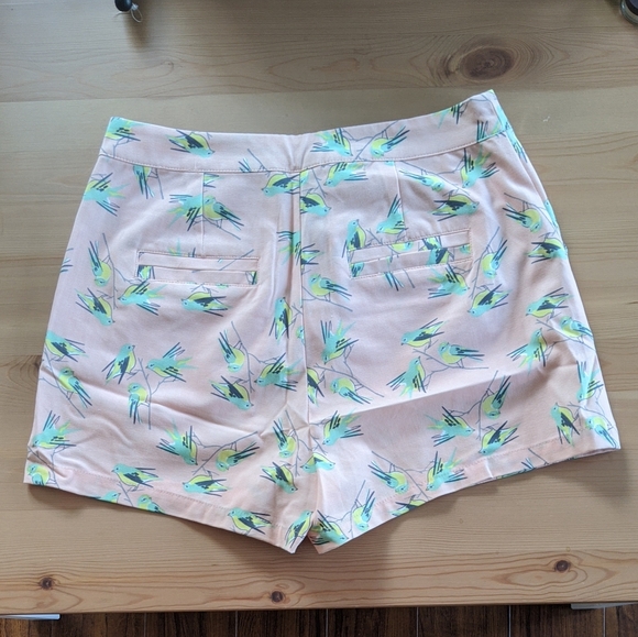 High Waist Light Pink Bird Short - size M - Picture 2 of 6